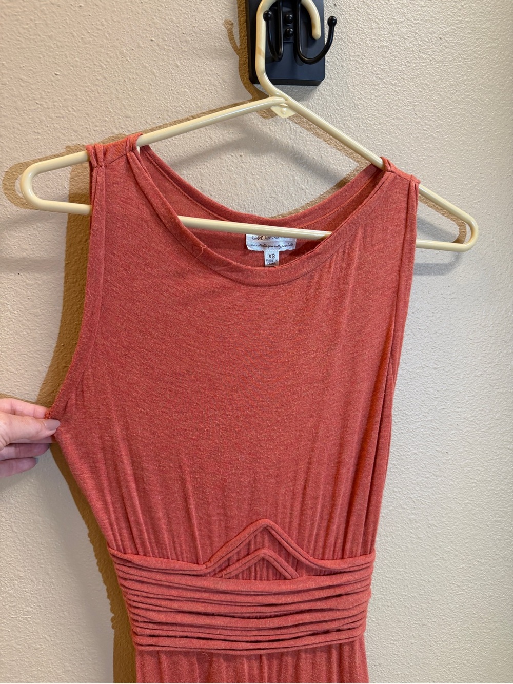 Max Studio Rust Orange High-Low Maxi Dress - Picture 4 of 10